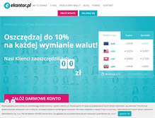 Tablet Screenshot of ekantor.pl